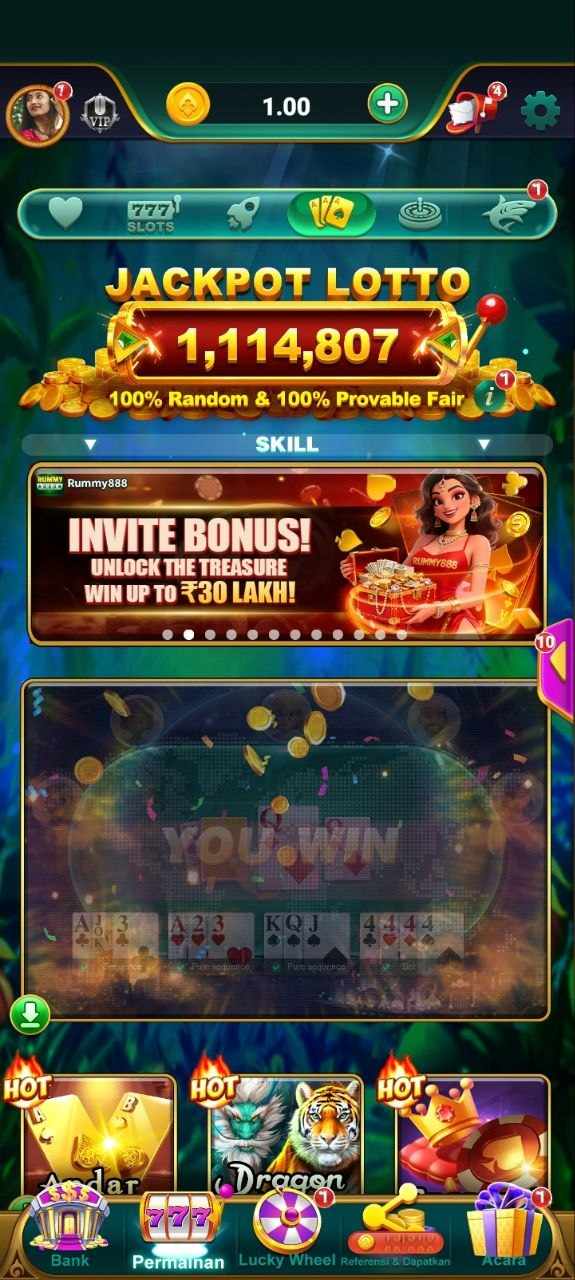 Card Games inside Rummy 888